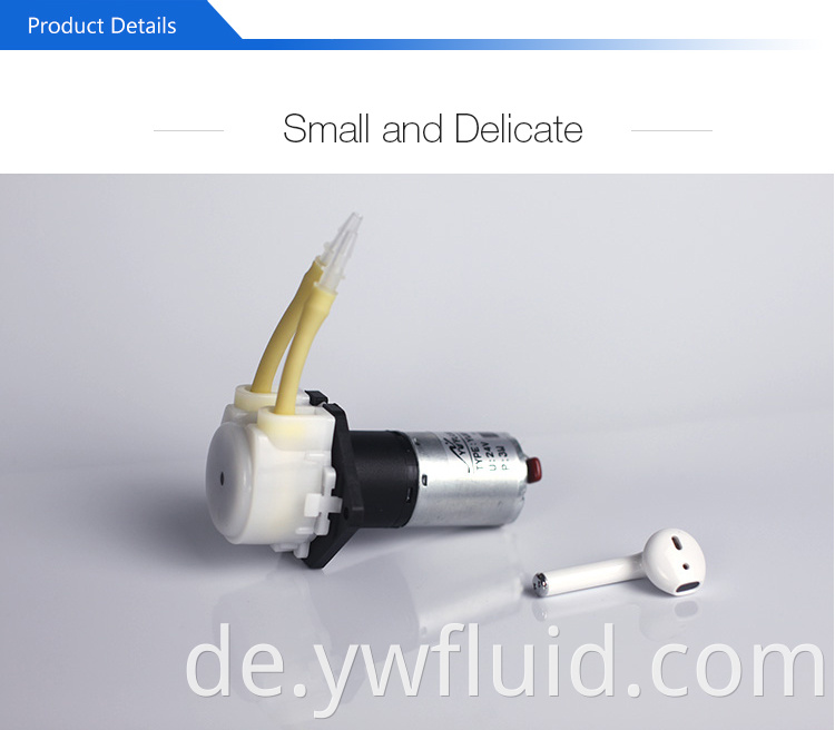 YWfluid 12v Mikro-Peristaltikpumpe mit Getriebemotor für Aquarium Geschwindigkeit einstellbar